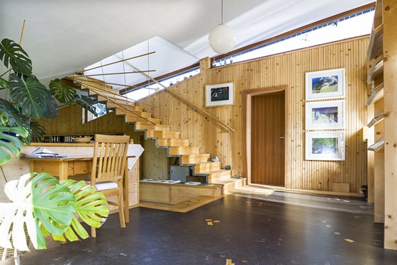 Stiegenaufgang zum Dachgarten @ Renate Schrattenecker-Fischer