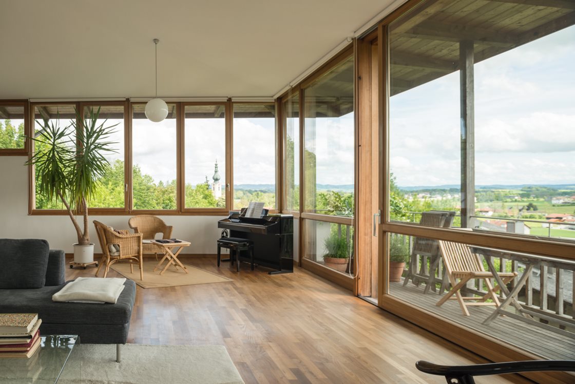 Wohnraum im Obergeschoß © Renate Schrattenecker-Fischer