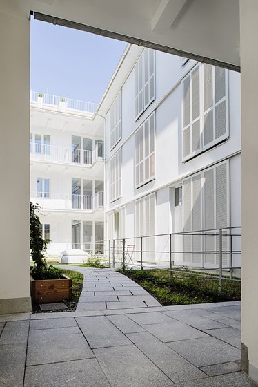 Innenhof im 2. Obergeschoß, Blick nach Norden © Renate Schrattenecker-Fischer